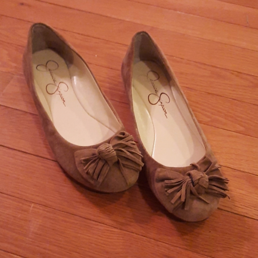 Jessica Simpson suede ballet flats